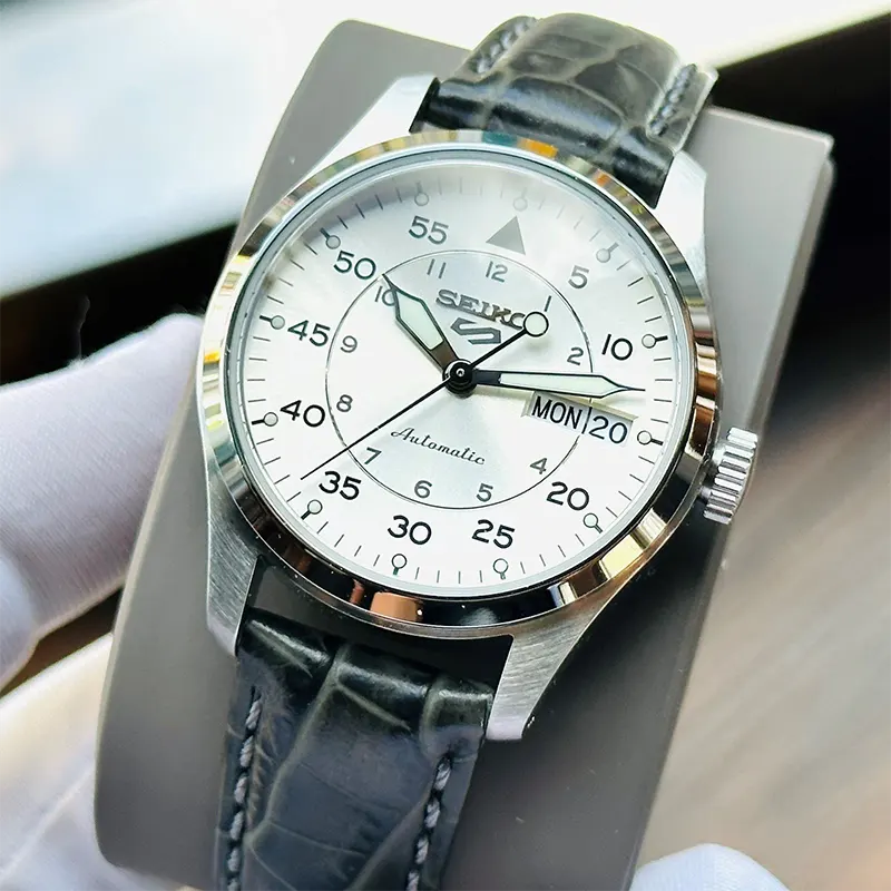 Seiko 5 Sports GMT Automatic 'Champagne Flieger' Men's Watch- SRPJ87K1